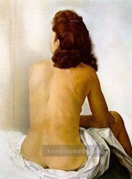 Salvador Dali Werke - Gala Akt von hinten in einen unsichtbaren Spiegel schauend 1960 Kubismus Dada Surrealismus Salvador Dali
